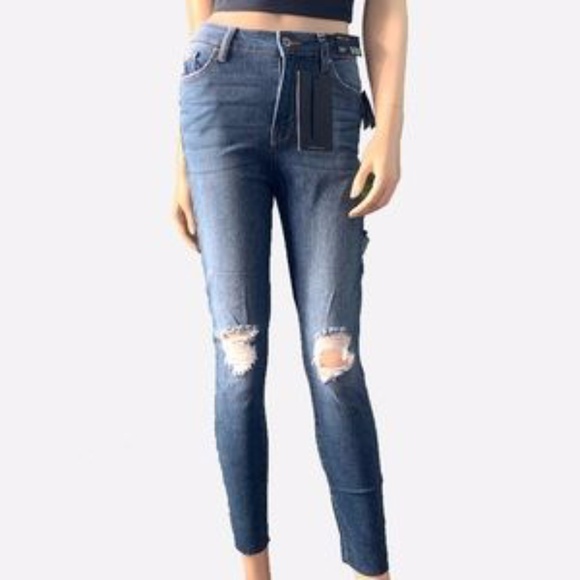 NEW Kendall and Kylie High Rise Straight Skinny Jeans - Picture 7 of 8
